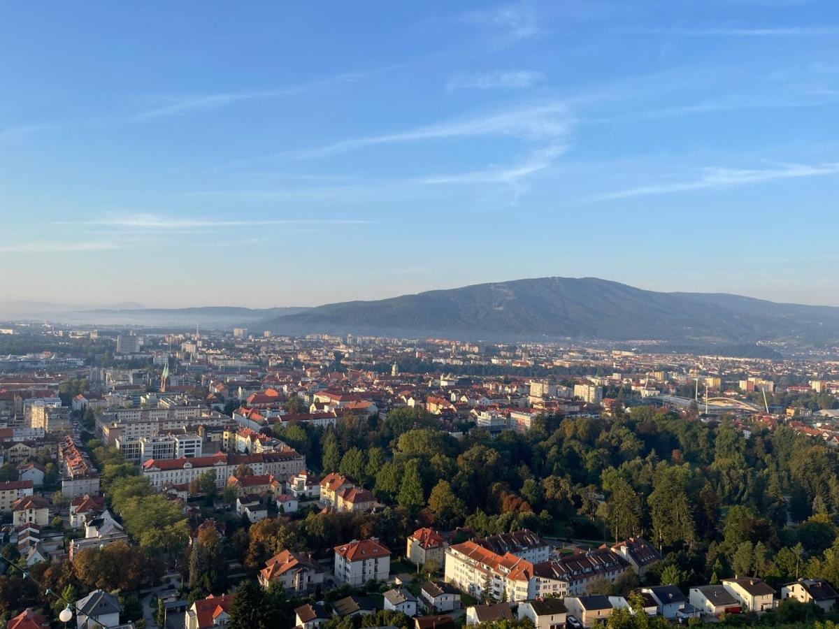 Studio With A View On City Center Park Maribor Buitenkant foto